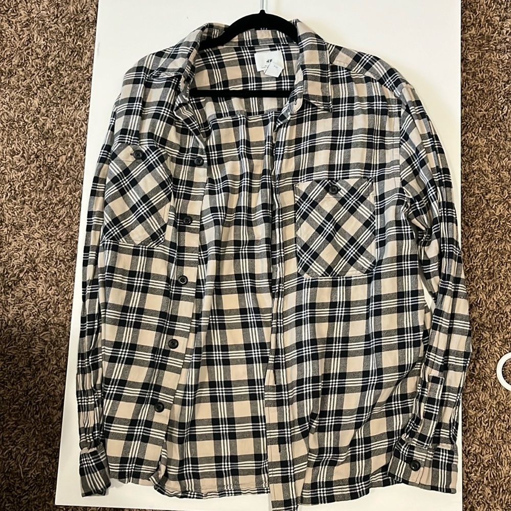 Beige flannel